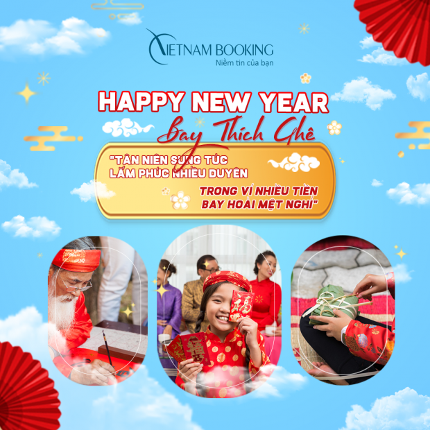 Đặt vé máy bay Tết 2022 bay cùng Vietnam Booking